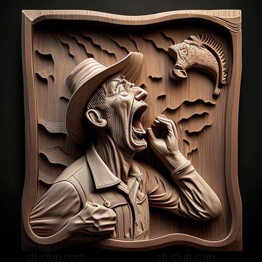 3D мадэль Сэм Мясник Американский художник (STL)